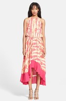 Thumbnail for your product : Haute Hippie 'Lexi' Print Silk High/Low Dress