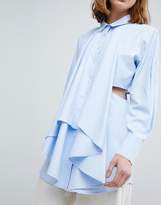 Thumbnail for your product : ASOS Shirt With Cut Out Detail