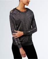 Thumbnail for your product : MICHAEL Michael Kors Metallic Cold-Shoulder Sweater