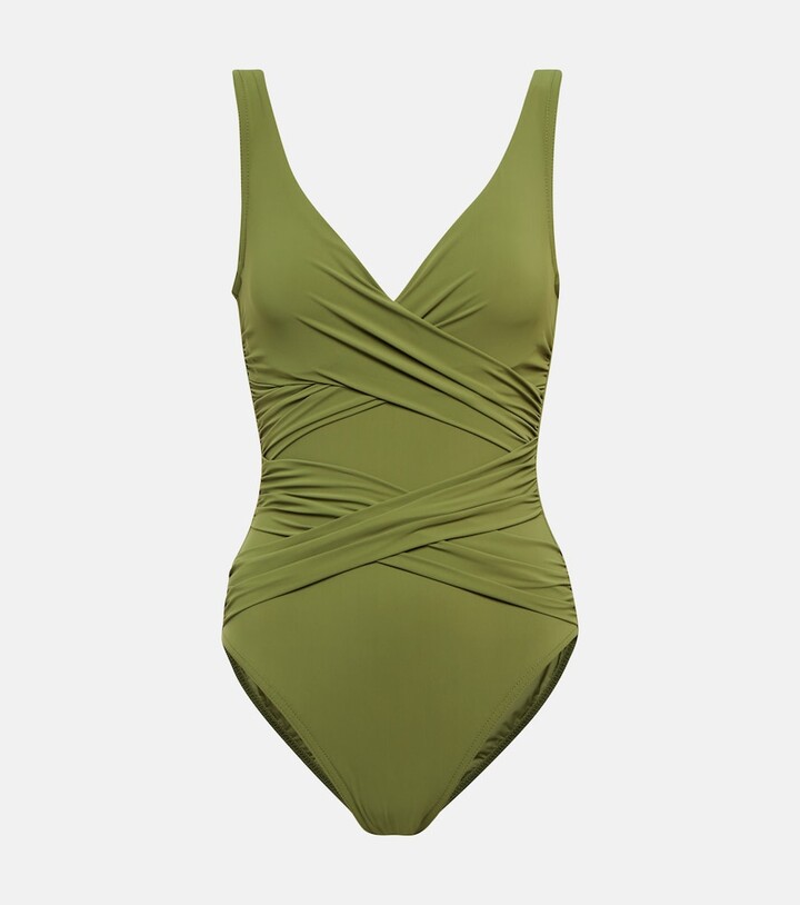 Karla Colletto Basics ruched swimsuit