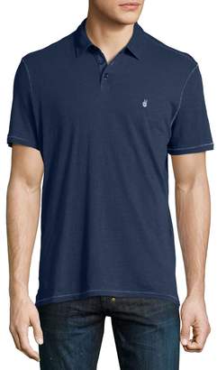 John Varvatos Short-Sleeve Peace Polo Shirt, Navy
