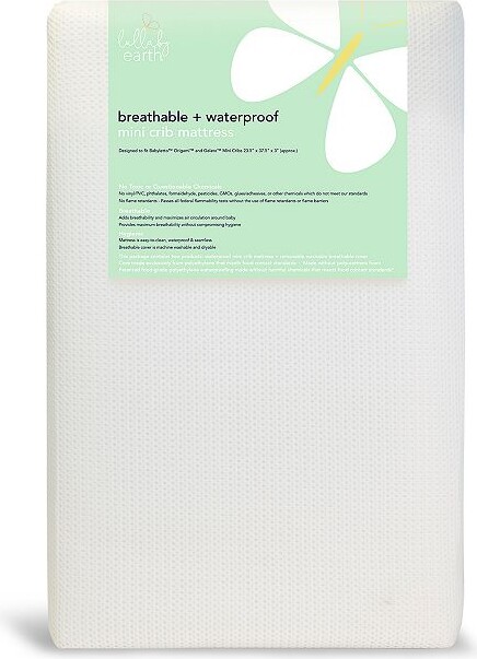 Lullaby Earth Breathe Safe Mini Crib Mattress