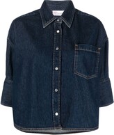 Button-Up Denim Shirt 