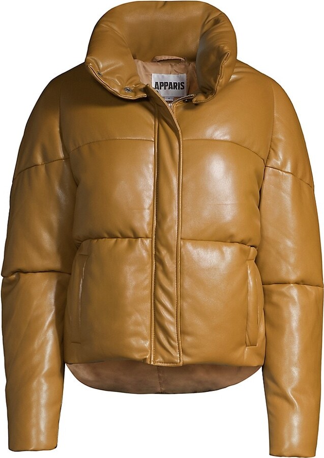 Leather Puffer Coat | Shop the world's largest collection of 