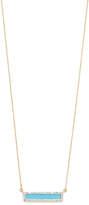 Thumbnail for your product : Adina Reyter Turquiose + Diamond Bar Necklace