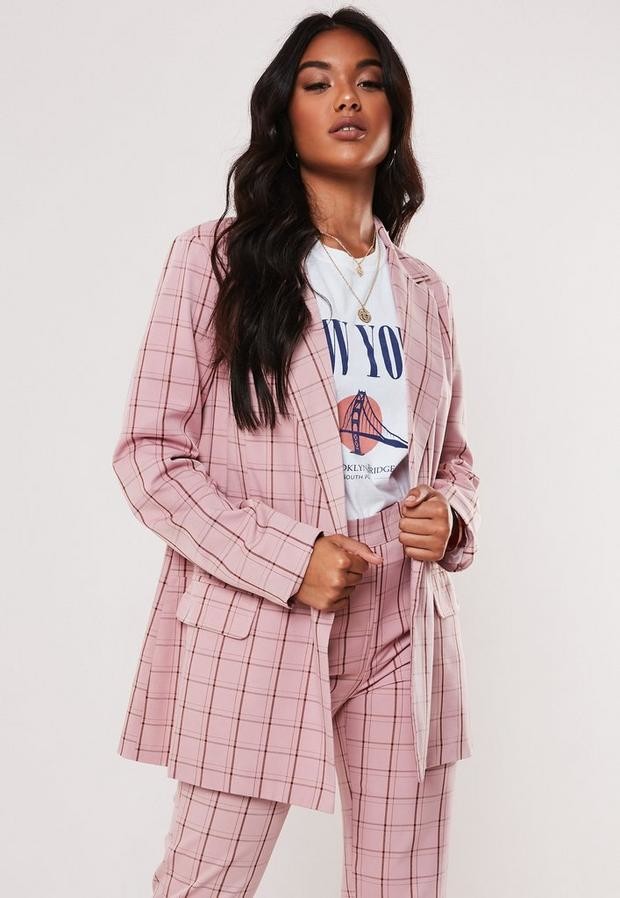 petite pink blazer