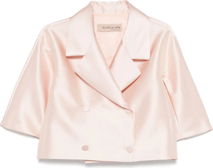 Blanca Vita Satin Blazer