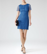 Thumbnail for your product : Reiss Larkies LACE OVERLAY DRESS BRIGHT BLUE