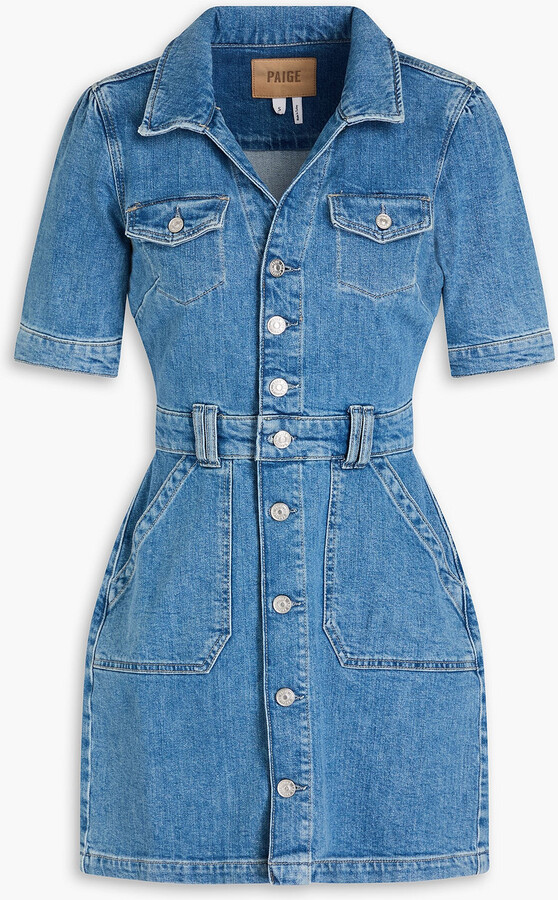 Paige Mayslie denim mini shirt dress ShopStyle