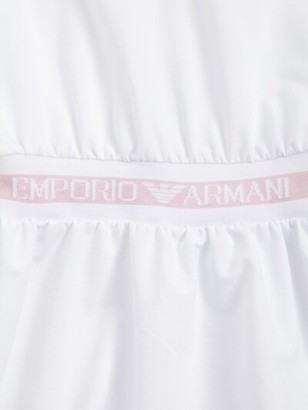Emporio Armani Hooded Cotton Interlock Dress