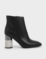 Thumbnail for your product : Charles & Keith Concrete Heel Felt Ankle Boots
