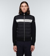 Thumbnail for your product : Moncler Padded wool and down cardigan