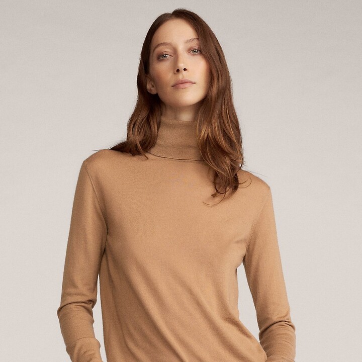 camel color turtleneck