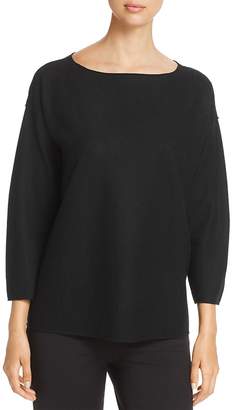 Eileen Fisher Drop Shoulder Wool Sweater