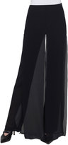Thumbnail for your product : Akris Double-Layer Georgette Wide-Leg Pants
