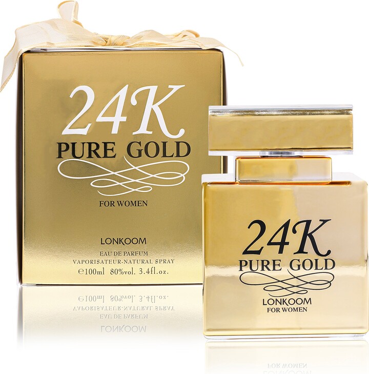 LONKOOM 24K PURE GOLD 女性用香水 24K Pure Gold Eau de Parfum for