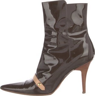 Louis Vuitton Monogram Patent Leather Boots