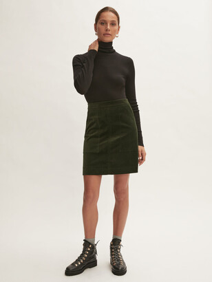 Jigsaw Velvet A Line Mini Skirt - ShopStyle
