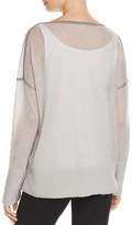 Thumbnail for your product : Lafayette 148 New York Metallic Seam Drop Shoulder Sweater