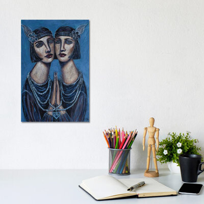Bungalow Rose Gatsby Girls - Wall Art Print - Wrapped Canvas