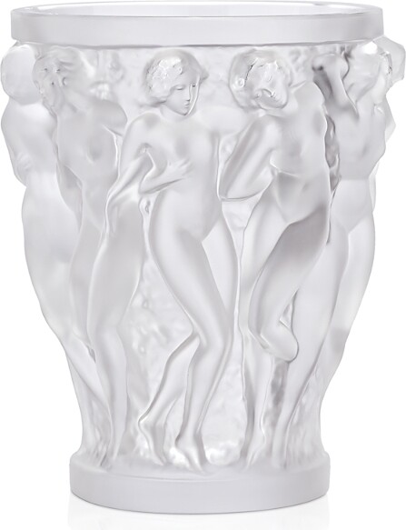 Lalique Small Clear Bacchantes Vase