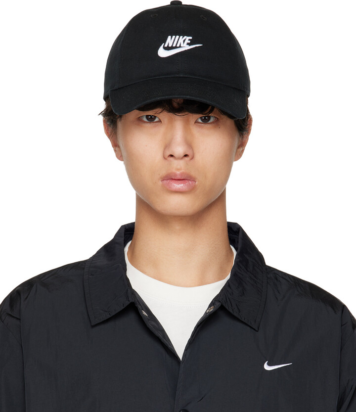 Nike Black Sportswear Heritage86 Futura Washed Cap ShopStyle Hats