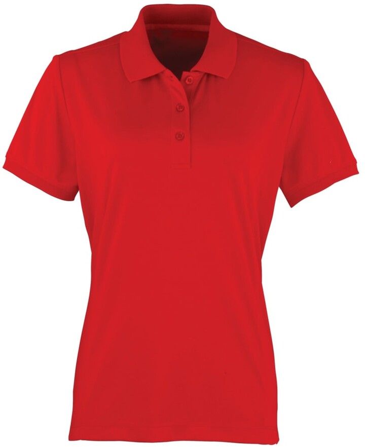 red polo shirt womens