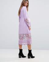 Thumbnail for your product : ASOS Maternity Midi Dress With Embroidery And Tie Detail