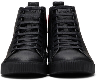 HUGO BOSS Black Leather Zero Hito Sneakers - ShopStyle