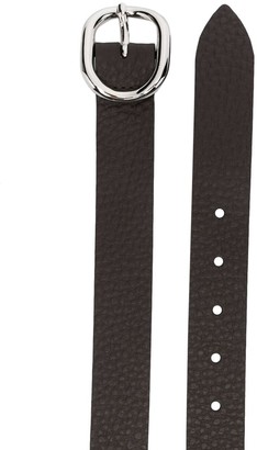 Orciani Oval-Buckle Leather Belt