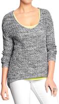 Thumbnail for your product : Old Navy Women's Open-Stitch V-Neck Sweaters