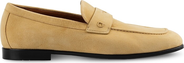 Ferragamo Men's Tiberio Suede Penny Loafers