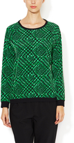 Thumbnail for your product : Tibi Silk Houndstooth Sweatshirt
