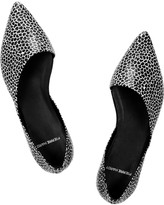 Thumbnail for your product : Pierre Hardy Printed elaphe point-toe flats