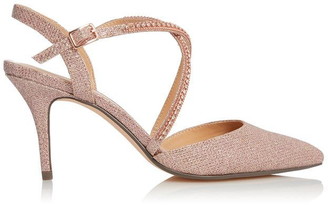 rose gold court shoes uk