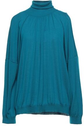 turquoise mock turtleneck