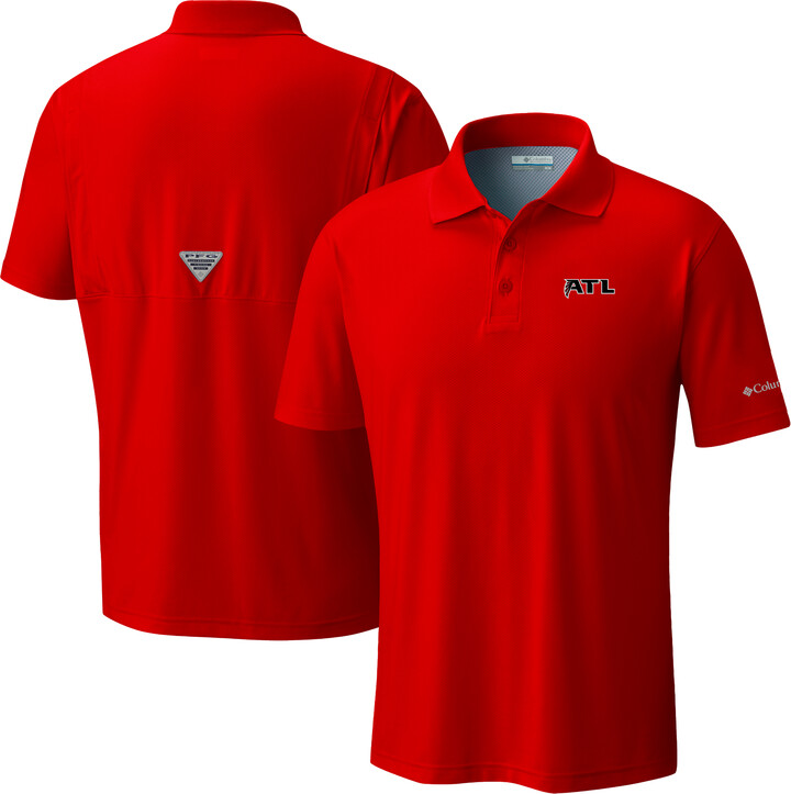 Men's Columbia Red Atlanta Falcons Low Drag Offshore Polo