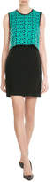 Thumbnail for your product : MSGM Cotton Sheath Dress with Crochet Top