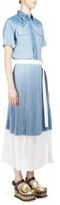 Thumbnail for your product : Sacai Dungaree Pleated Dress