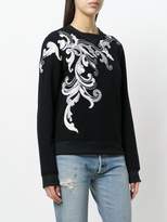 Thumbnail for your product : Just Cavalli flower appliqué sweatshirt