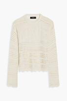 Thumbnail for your product : Amiri Pointelle-knit silk-blend cardigan
