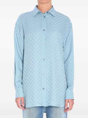 Gucci Women's Blue Tops | ShopStyle