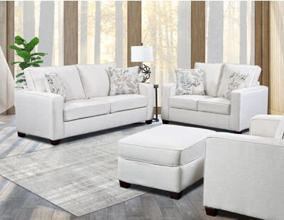 American Furniture Classics Relay Linen 4 Piece Living Room Set
