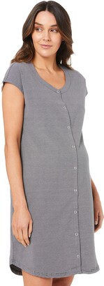 Ripe Maternity Women's Blake S/SLV Button Up Nightie Casual Dress