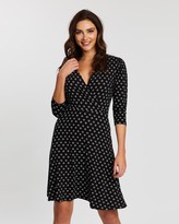 Thumbnail for your product : Dorothy Perkins Geo Puff Sleeve Wrap Dress