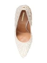 Thumbnail for your product : DSquared 1090 110mm Sequined Cotton Pumps