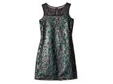 Thumbnail for your product : Us Angels Pleather Lace Sleeveless Illusion A-Line Dress