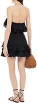 Thumbnail for your product : Charo Ruiz Ibiza Tiered Crocheted Lace And Cotton-blend Voile Mini Dress