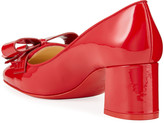 Thumbnail for your product : Christian Louboutin Carmela Patent Leather Bow & Tassel Red Sole Pumps