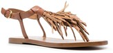 Thumbnail for your product : Sartore Tassel-Detail Leather Sandals